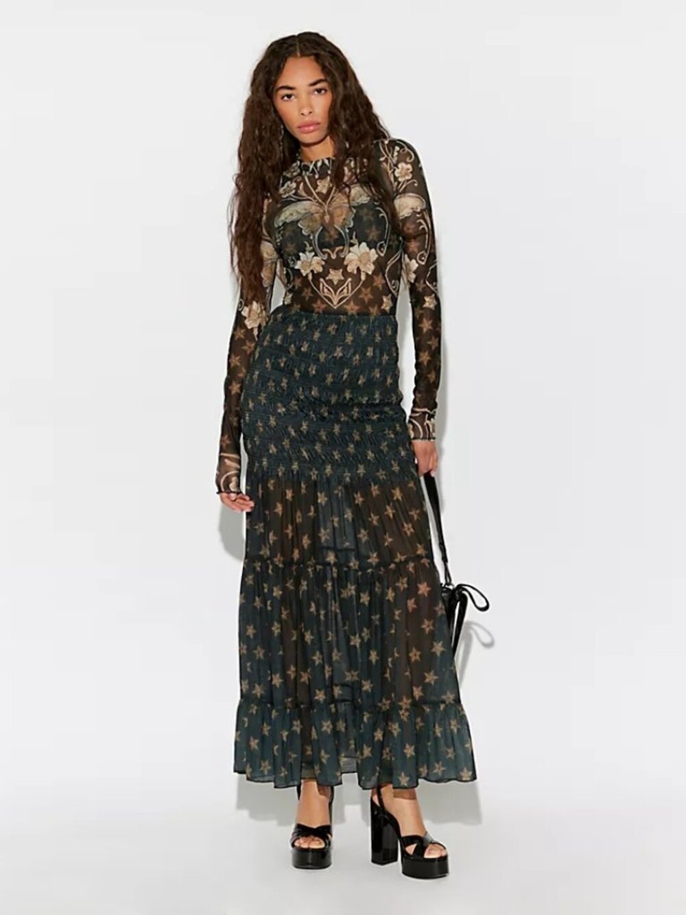 Free People Star Gazer Maxi Dress NWOT